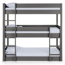 Taigi Wooden Bunk Bed In Anthracite