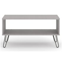 Avoch Wooden Open Coffee Table In Grey