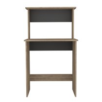 Veritate Wooden High Laptop Desk In Oak And Grey