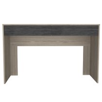 Heswall Wooden Laptop Desk With 2 Drawers In Oak And Grey