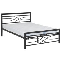 Kira Metal Double Bed In Black