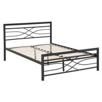 Kira Metal Double Bed In Black