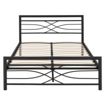 Kira Metal Double Bed In Black