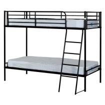 Baumer Metal Single Bunk Bed In Black