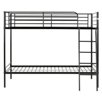 Baumer Metal Single Bunk Bed In Black