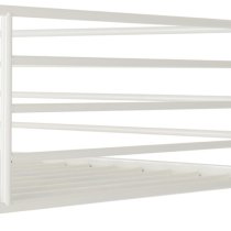 Baumer Metal Single Bunk Bed In White