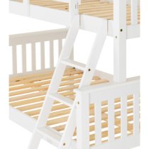 Nevada Wooden Triple Sleeper Bunk Bed In White