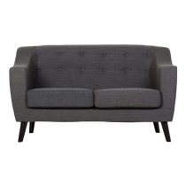 Arabella Fabric 2 Seater Sofa In Dark Grey