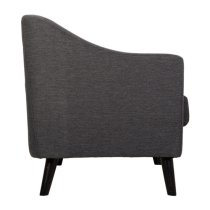 Arabella Fabric 2 Seater Sofa In Dark Grey