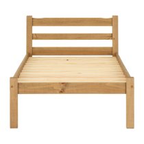 Prinsburg Wooden Single Bed In Natural Wax