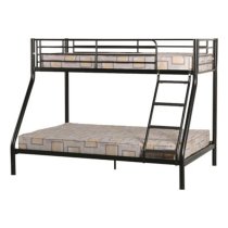 Tendon Metal Triple Sleeper Bunk Bed In Black