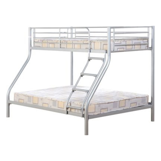 Tendon Metal Triple Sleeper Bunk Bed In Silver