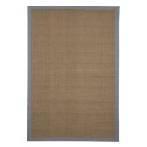 Chelsea Small Jute Rug With Cotton Grey Border