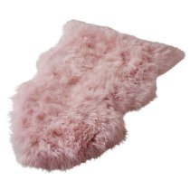 Ladson Sheepskin Rug In Blush Pink