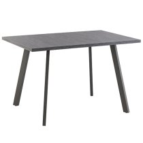 Paley Wooden Dining Table With 4 Paley Grey Chairs