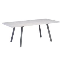 Athink Extending Grey Dining Table With 6 Remika Grey Chairs