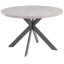 Remika Grey Wooden Dining Table With 4 Huskon Grey Chairs