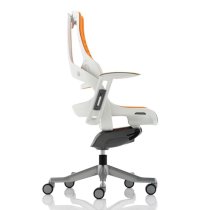 Zure Executive Office Chair In Gel Orange With Arms