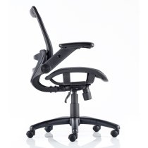 Yakima Mesh Executive Office Chair In Black With Folding Arms