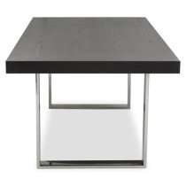 Ulmos Wooden Dining Table With U-Shaped Base In Black