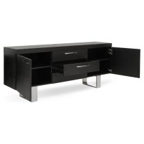 Ulmos Wooden Sideboard With U-Shaped Base In Black