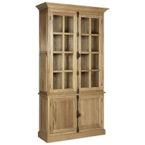 Lyox Wooden Display Cabinet In Oak With 4 Doors