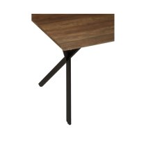 Aaron Rectangular Wooden Dining Table In Brown