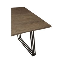 Adela Rectangular Wooden Dining Table In Light Brown