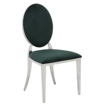 Holyoke Velvet Dining Chair In Green