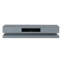 Score High Gloss TV Stand In Mid Grey And Multi LED Lighting