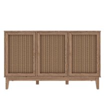 Burdon Wooden Sideboard With 3 Doors In Oak