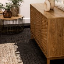 Burdon Wooden Sideboard With 3 Doors In Oak