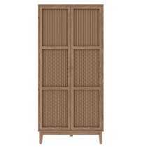 Burdon Wooden Wardrobe With 2 Doors In Oak