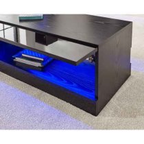 Goole LED High Gloss Coffee Table In Black