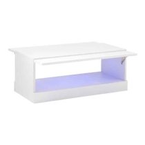 Goole LED High Gloss Coffee Table In White