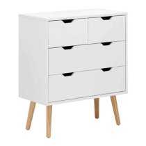 Norwich Wooden Chest Of 4 Drawers In White