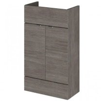 Fuji 100cm Vanity Unit With Slimline Basin In Brown Grey Avola