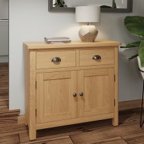 Rosemont Wooden 2 Doors 2 Drawers Sideboard In Rustic Oak