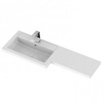 Fuji 110cm Left Handed Vanity With L-Shaped Basin In Grey Mist