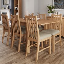 Gilford Extending 160cm Wooden Dining Table In Light Oak