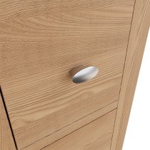 Gilford Wooden 2 Drawers Bedside Cabinet In Light Oak