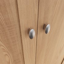 Gilford Wooden 2 Doors Wardrobe In Light Oak