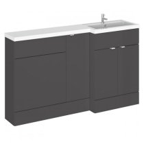 Fuji 150cm Right Handed Vanity With WC Unit In Gloss Grey