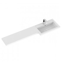 Fuji 150cm Right Handed Vanity With L-Shaped Basin In Grey