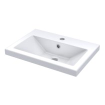 Fuji 50cm Vanity Unit With Ceramic Basin In Gloss White