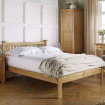 Webworms Wooden King Size Bed In Oak