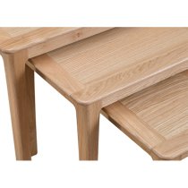 Nassau Wooden Nest Of 3 Tables In Natural Oak