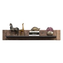 Gerald Wooden Wall Shelf In Matera And Brown Oak