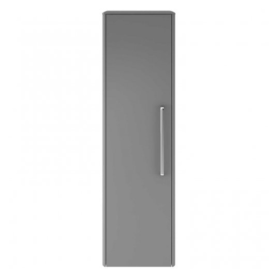 Solaria 35cm Bathroom Wall Hung Tall Unit In Cool Grey