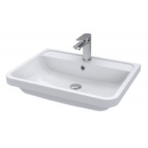 Solaria 60cm Vanity Unit With Polymarble Basin In Pure White